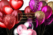 Valentine's Day Balloons Clipart