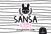 Sansa Kid-Scandinavian style font