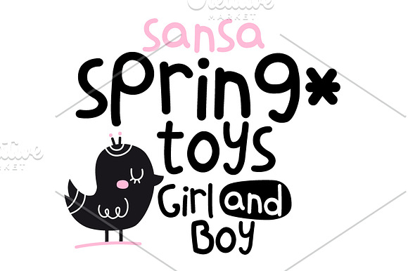 Sansa Kid-Scandinavian style font in Display Fonts - product preview 1