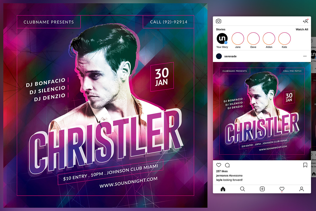 DJ Night Flyer in Flyer Templates - product preview 8