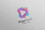 Music Logo with Play Concept 1