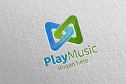 Music Logo with Play Concept 2