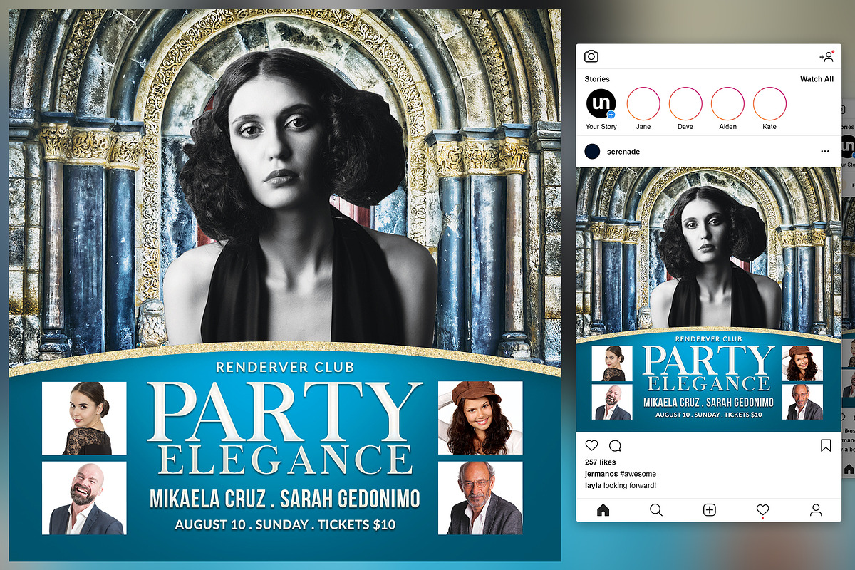 Party All Night Flyer in Flyer Templates - product preview 8