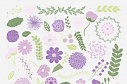 Purple-lavender flower clipart