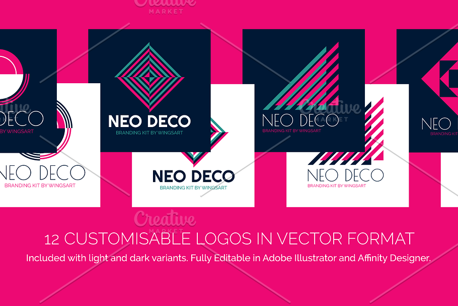 Neo Deco Branding Kit in Objects - product preview 8