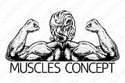 Back Muscles Bodybuilder Strong Arms
