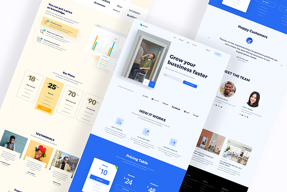 OKAY Landing Page UI KIT in Landing Page Templates - product preview 7
