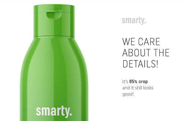 Glossy cosmetic bottle in Product Mockups - product preview 3