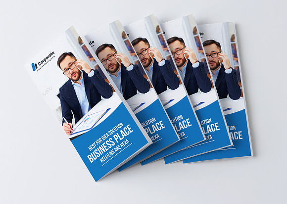 Corporate Business Trifold-Brochure in Brochure Templates - product preview 1
