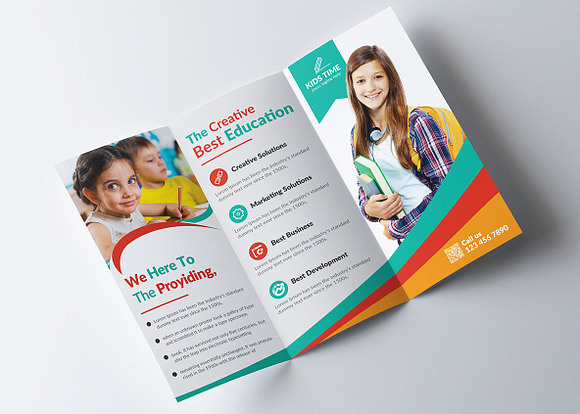 Junior School Trifold & Brochure in Brochure Templates - product preview 2