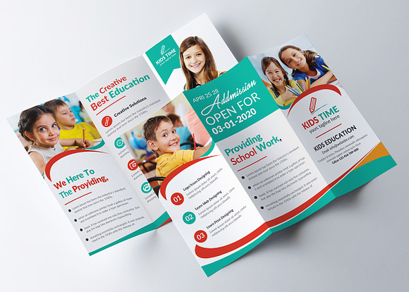Junior School Trifold & Brochure in Brochure Templates - product preview 3