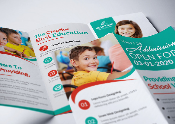 Junior School Trifold & Brochure in Brochure Templates - product preview 5