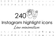 240 White Instagram Highlight Covers