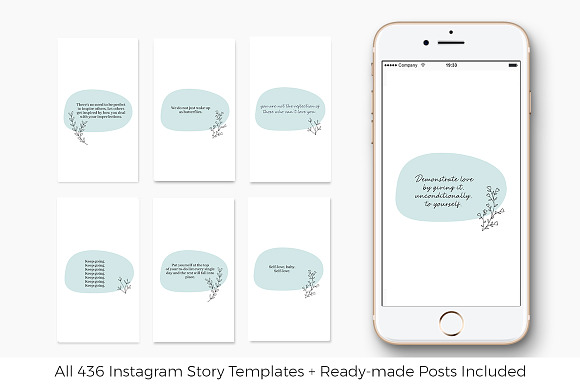 Self Love, Self Care Instagram Pack in Instagram Templates - product preview 4