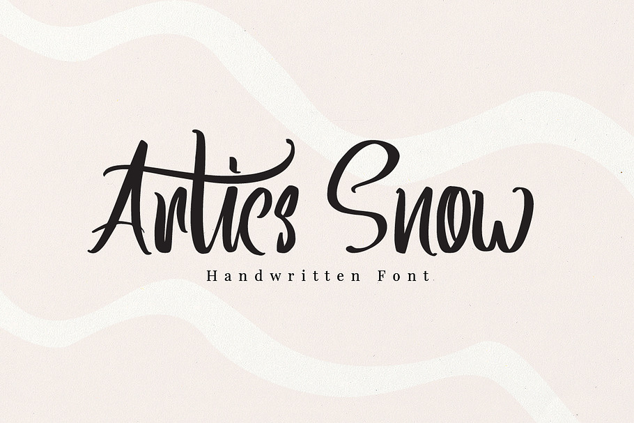 Artics Snow - Handwritten Font in Script Fonts - product preview 8