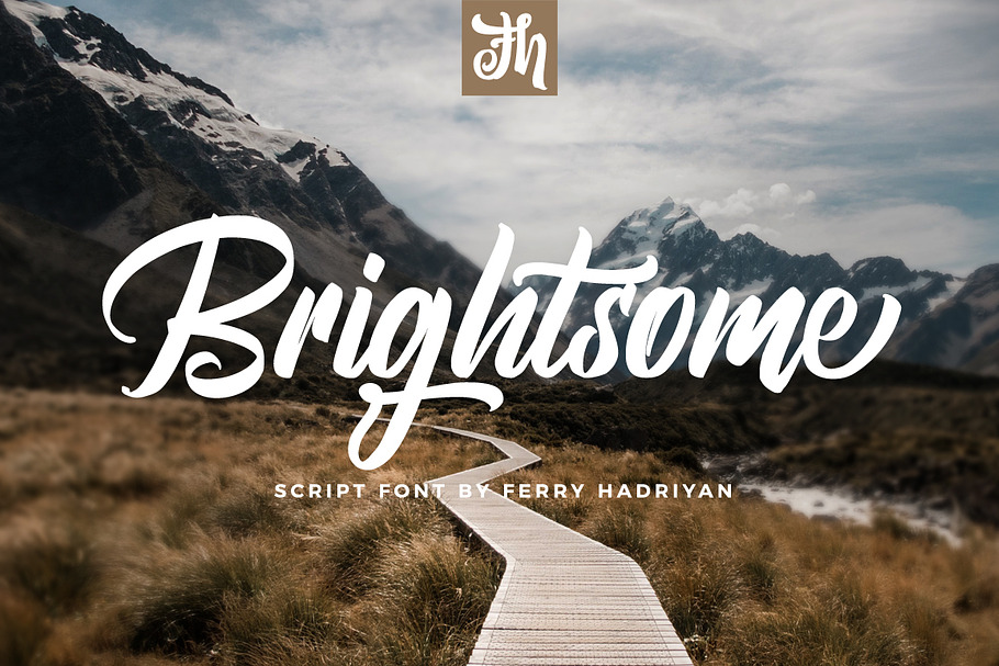 Brightsome - Script Font in Script Fonts - product preview 8