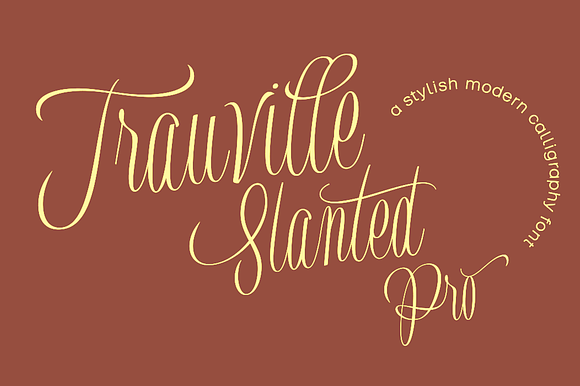 Trauville in Script Fonts - product preview 5