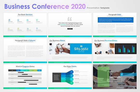 Business Conference 2020 Template in PowerPoint Templates - product preview 1