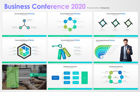 Business Conference 2020 Template in PowerPoint Templates - product preview 3