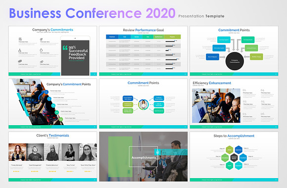 Business Conference 2020 Template in PowerPoint Templates - product preview 4