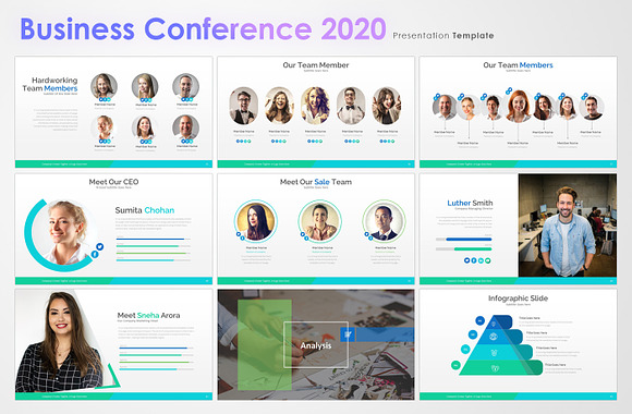 Business Conference 2020 Template in PowerPoint Templates - product preview 6