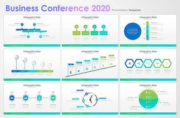 Business Conference 2020 Template in PowerPoint Templates - product preview 8