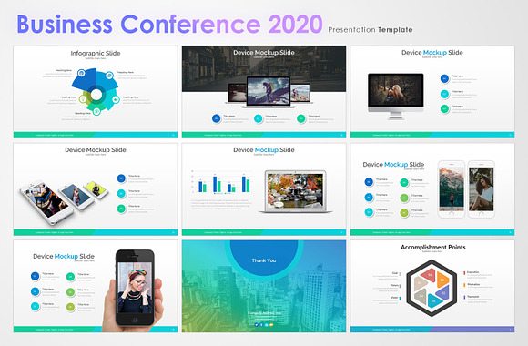 Business Conference 2020 Template in PowerPoint Templates - product preview 9