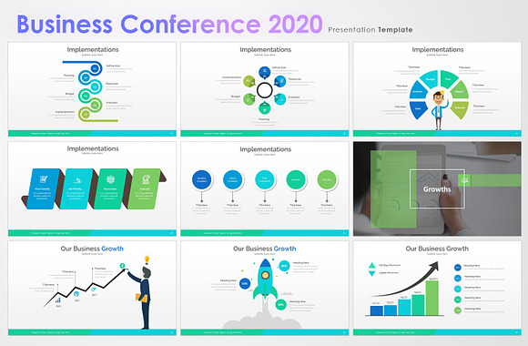 Business Conference 2020 Template in PowerPoint Templates - product preview 11