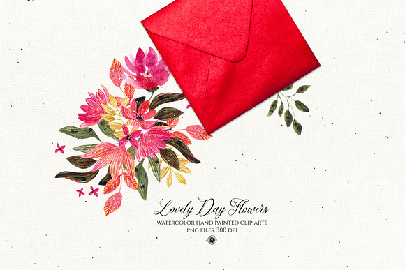 Lovely Day Flowers in Illustrations - product preview 2