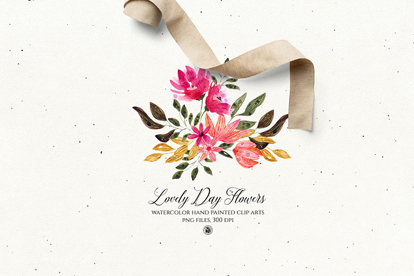 Lovely Day Flowers in Illustrations - product preview 3