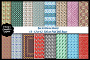 Quilt Patterns Digital Paper & Bonus