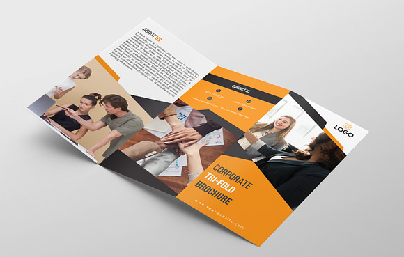 Corporate Tri- Fold Brochure in Brochure Templates - product preview 1