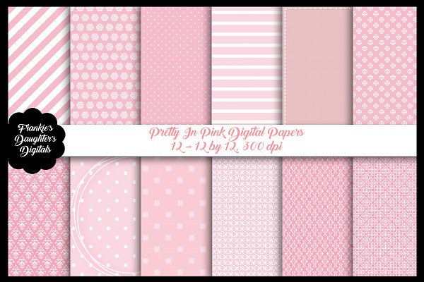 Pretty in Pink Digital Papers