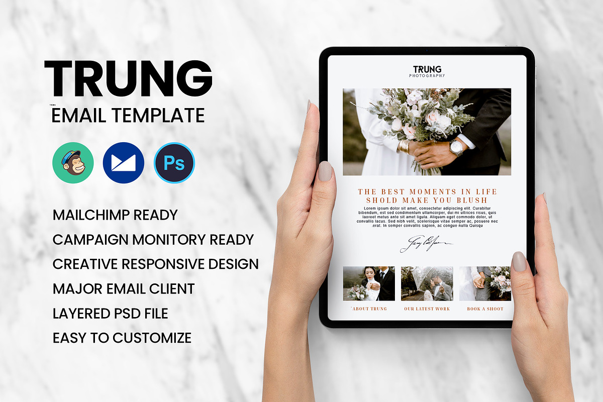 TRUNG Photographer-Responsive E-mail in Email Templates - product preview 8