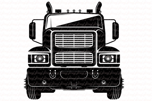 Semi truck.Vector.SVG.Cricut