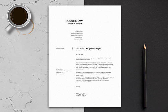 Electra Resume Template in Resume Templates - product preview 3