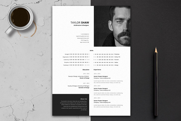 Electra Resume Template in Resume Templates - product preview 4