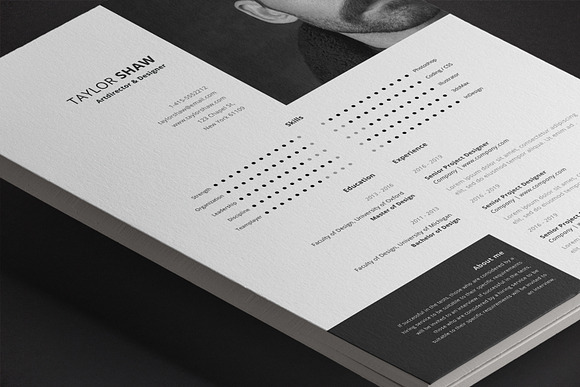 Electra Resume Template in Resume Templates - product preview 7