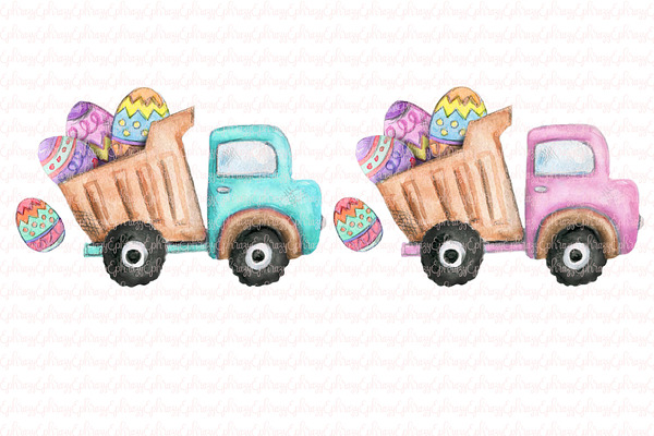 Easter toddler truck kids eggs