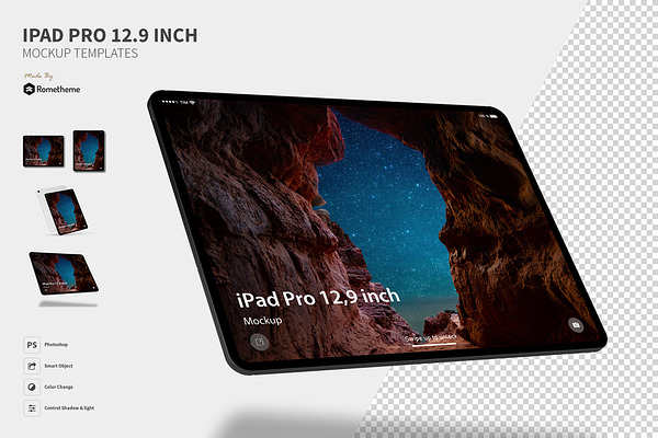 iPad Pro 12.9 inch Mockups YR