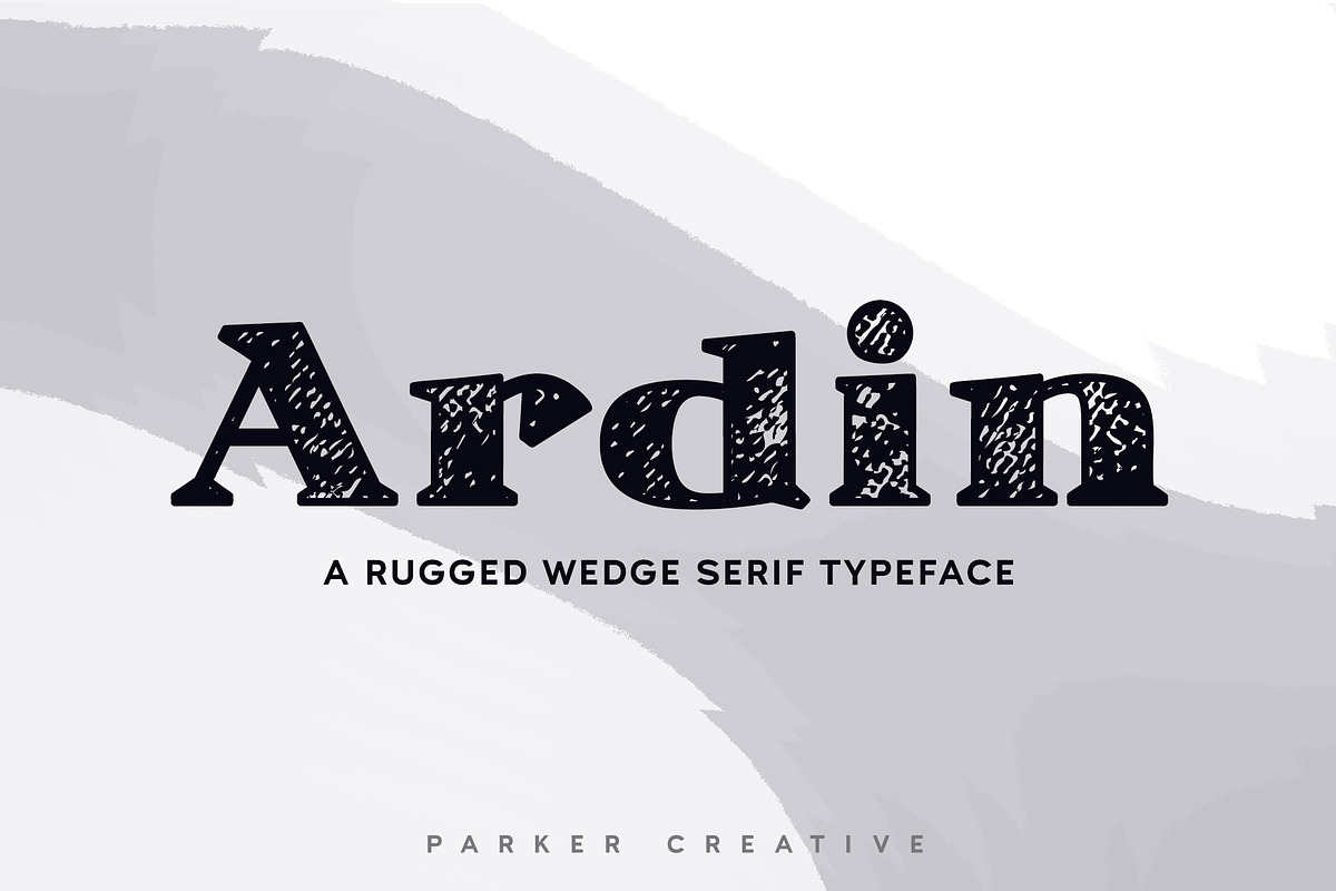 ★ Ardin ★ Distressed Wedge Serif in Serif Fonts - product preview 8