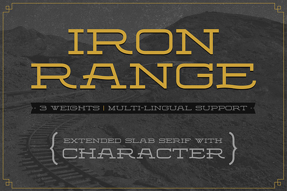 Iron Range Typeface in Slab Serif Fonts - product preview 1