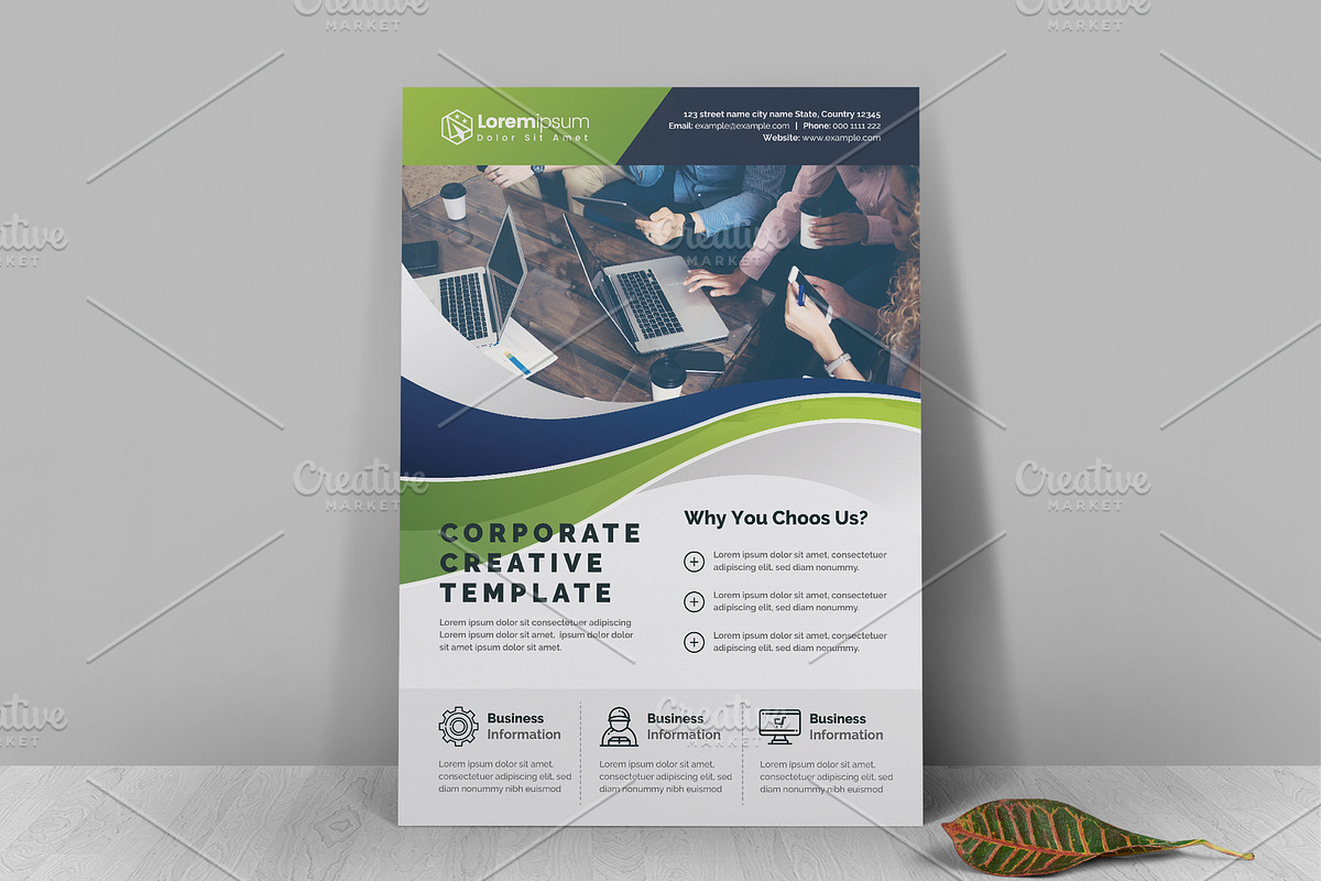 Corporate Clean Flyer in Flyer Templates - product preview 8