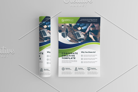 Corporate Clean Flyer in Flyer Templates - product preview 1