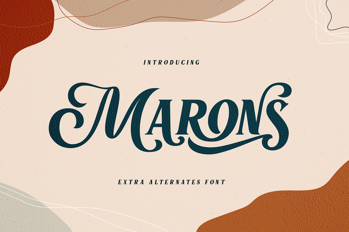 Marons font in Display Fonts - product preview 8