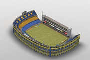 Low-poly Boca Juniors Stadium