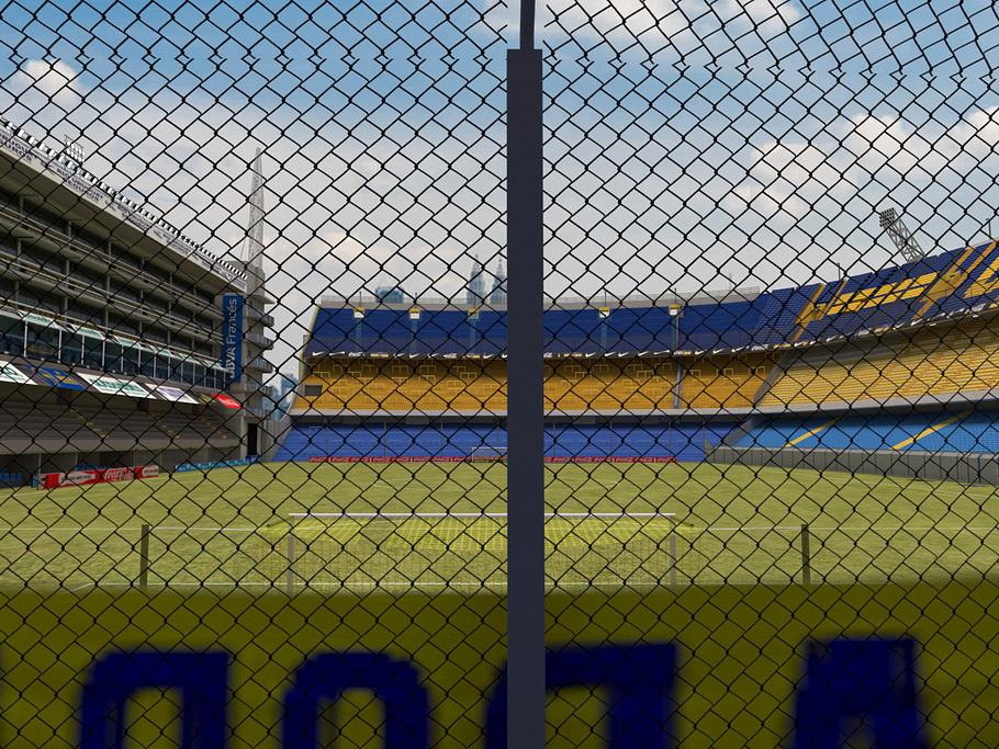 Low-poly Boca Juniors Stadium in Architecture - product preview 8