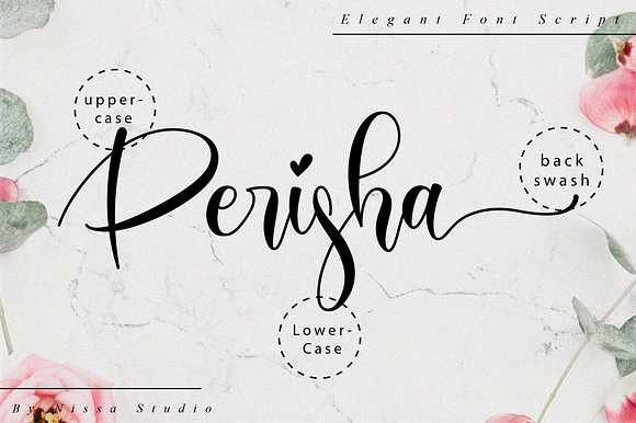 Perisha Script in Script Fonts - product preview 9