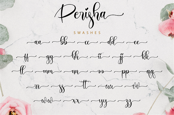 Perisha Script in Script Fonts - product preview 10