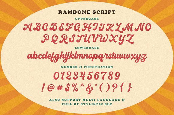 Ramdone - Retro Script in Script Fonts - product preview 8
